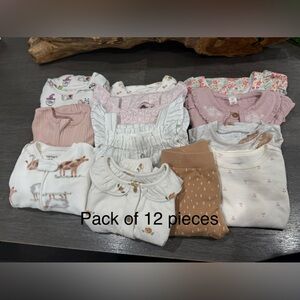 Pack of 12 pieces baby - different size